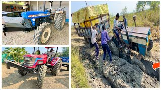 New Holland 3630 का इंजिन गया  Swaraj 735 Old Stuck Badly John Deere Pulled [upl. by Eilatam289]