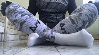 Review Sock  ARI Soccer Sock  WhiteGrey Camo  Free Size [upl. by Aniled]