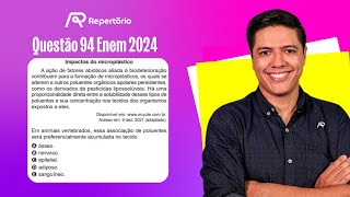 ENEM 2024 Questão 94 A ação de fatores abióticos aliada à biodeterioração [upl. by Edric]