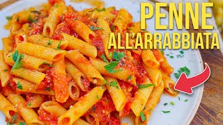 How to Make PENNE allARRABBIATA Like an Italian The Angry Spicy Pasta Recipe [upl. by Akerdnahs]