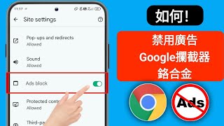 如何在 Android 上的 Google Chrome 中停用廣告攔截器 2025 停止 Google Chrome 上的廣告 [upl. by Samuel643]