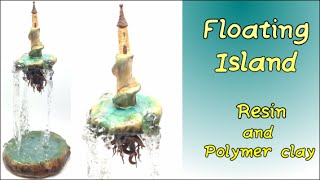 Floating Island Polymer clay and resin tutorial [upl. by Kala]