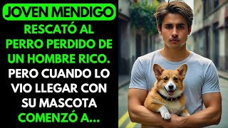 CHICO POBRE SALVÓ AL PERRO DE UN MILLONARIO CUANDO EL MILLONARIO LO VIO SE ECHÓ A LLORAR [upl. by Azeel420]