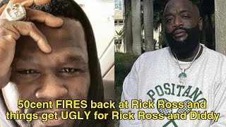 50cent responds to Rick Ross and things get UGLY 50cent Rickross diddy [upl. by Hearn]