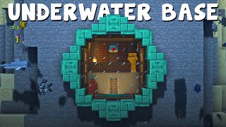 Minecraft  Underwater Base Tutorial How to Build [upl. by Ranjiv422]