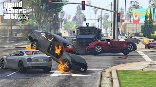 GTA 5 RCV Intense Crashes  Impact Compilation [upl. by Ahsiemaj]