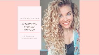 Upright Styling Tutorial for wavy hair  Curly Girl Method  Naturally Wavy Hair [upl. by Miriam]