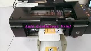 Automatic Inkjet ID Card Printer Continuous Card Printing Machine [upl. by Brockwell654]