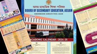 Academic calendar 202425Class 9 amp 10 SEBAASSAM [upl. by Ferri]