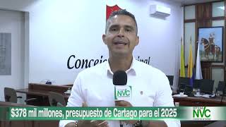 378 mil millones presupuesto de Cartago para el 2025 [upl. by Gonyea]