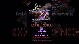 ART LITERATURE AND MENTAL HEALTH CONFERENCE ON 7th DECEMBER mental [upl. by Anelam]