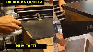 Como hacer jaladera oculta en mueble de melamina [upl. by Einad]