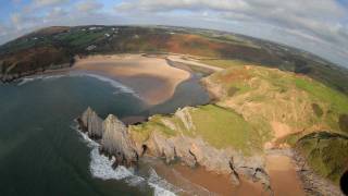 Three Cliffs Bay  Gower Peninsula Wales [upl. by Genovera]