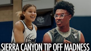 Bryce James amp Jerzy Robinson Highlight Sierra Canyon Tip Off Madness [upl. by Yekcaj]