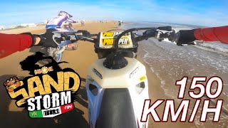 150 KMH FULL GAS MX ON THE BEACH  MATTIA CARPI POV BIBIONE SAND STORM 2024 RACE 2 [upl. by Berliner]