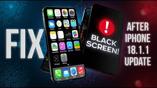 How To Fix Black Screen On iPhone  IOS 1811 Update [upl. by Lzeil]