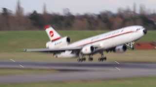 Biman Bangladesh Airlines DC10 takeoff at BHX [upl. by Noleta]