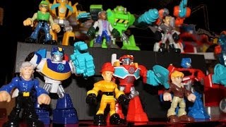 Transformers Rescue Bots Toy Figures  Full Set  Unbox and Review  Heatwave Chase BumbleBee [upl. by Annay]