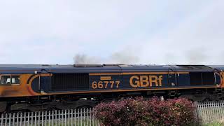 0V84 clagging shed flies through stoke works junction 08042024 [upl. by Yelda]