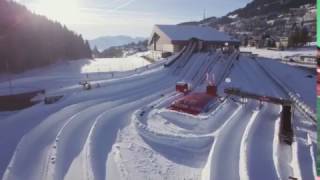 Sunkid Snowtubing Tobboganging Park Leysin [upl. by Lyckman]