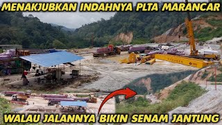 Jalan Extreme PLTA Marancar Bikin Senam Jantung Tapi Indahnya Sungguh Menakjubkan Truk Trailer [upl. by Moreno340]