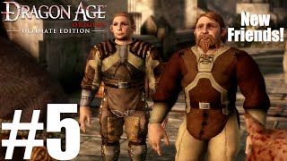 Our First Night at Camp  Dragon Age Origins Blind Playthrough 5 [upl. by Ellerey]