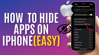 How To Hide Apps On iPhone  Step By Step Guide [upl. by Thill506]