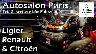 Auto fahren ab 15  Autosalon Paris  Ligier Renault Citroën [upl. by Dinnie]