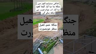 metal cage removed from gaddafi stadiumcagegaddafistadium cricketlahorebabarazampcbytshorts [upl. by Afira]