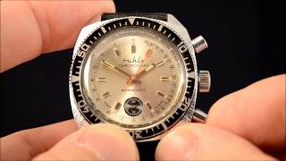 Vintage Ruhla Chronograf cal2435 [upl. by Tova740]