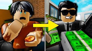 Poor To Rich Part 4 The Mean Manager Gets Arrested  A Sad Bloxburg Movie [upl. by Kano266]