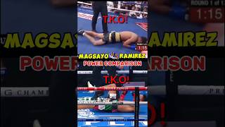 Magsayo vs Ramirez Power Comparison Latest Update [upl. by Attenod432]