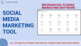 Social media marketing software  Microsocial Plugga Marketing Software [upl. by Ernald]