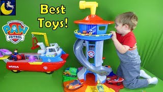 Best Paw Patrol Toys for Christmas 2017 Gift Ideas My Size Lookout Tower Sea Patroller Top 10 Toys [upl. by Akiret263]