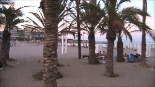 Javea Arenal Beach on a Summer Evening 2014 [upl. by Yroffej]