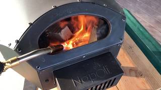 Cooking a Pizza in the Bertello Wood Fire amp Gas Outdoor Pizza Oven  Unedited [upl. by Montagna]