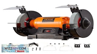 VEVOR Bench Grinder 8 inch Single Speed Bench Grinder with 3A Brushless Review [upl. by Ahsaetan]