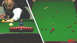 Vafaei SMASHES Into Reds On The Break Off 😳  2023 Cazoo World Championship vs OSullivan [upl. by Koressa]