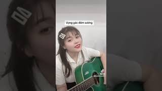 Vọng gác đêm sươngst Mạnh Phát cover guitar [upl. by Kcirdorb]