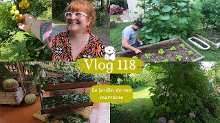 VLOG 118🌸Le SUPERBE JARDIN de ma marraine  Les semis de Monsieur  Du nouveau en jardinerie🌿 [upl. by Anelat]