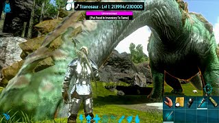 Titanosaur Taming Ark Mobile Solo  Ark Mobile How To Tame Titanosaur  2022 [upl. by Euqilegna]