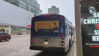 ETS Bus 2018 New Flyer XD40 7065 On 7 Downtown [upl. by Airan535]