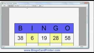 Numbers Bingo Cards  how to create with the Bingo Card Maker by BingoCardPrintercom [upl. by Osicnarf]