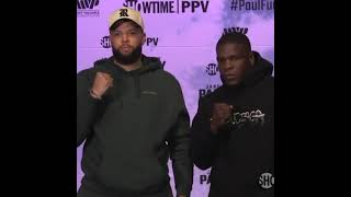 Deron Williams and Frank Gore face off 🥊  shorts [upl. by Ahsilek]