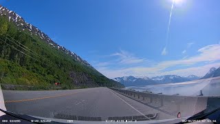 Scenic Drive from Anchorage to Seward Alaska [upl. by Laban]