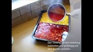 Erdbeerkuchen  Strawberry Cake  saftig und lecker  Schritt für Schritt Videoanleitung [upl. by Yneffit]