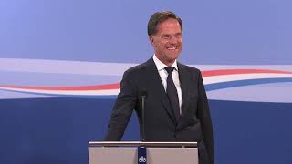 Integrale persconferentie van MP Rutte na de minsterraad van 18 augustus 2023 [upl. by Ranchod]