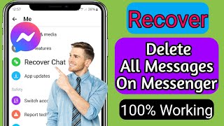 Latest 2024 How To Recover Deleted All Messages On Messenger [upl. by Oates]