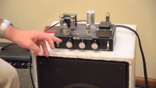 Knight KM15 12 Watt Tubeamp Vintage Tone like a Marshall EL84 12AX7 old DIY [upl. by Harl]