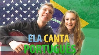 MINHA AMIGA AMERICANA QUE CANTA EM PORTUGUÊS [upl. by Arahset478]